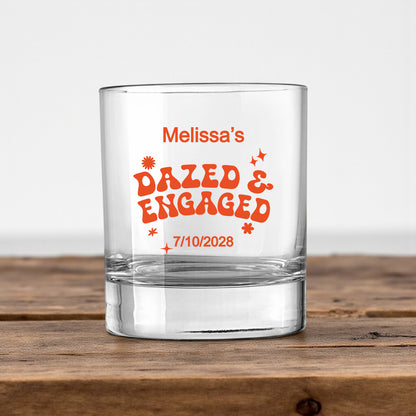 Dazed And Engaged Personalized Votive Shot Glass (Set of 24)