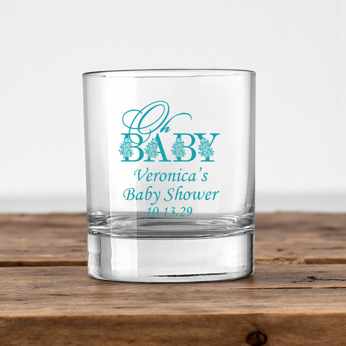 Oh Baby Personalized Votive Shot Glass (Set of 24)