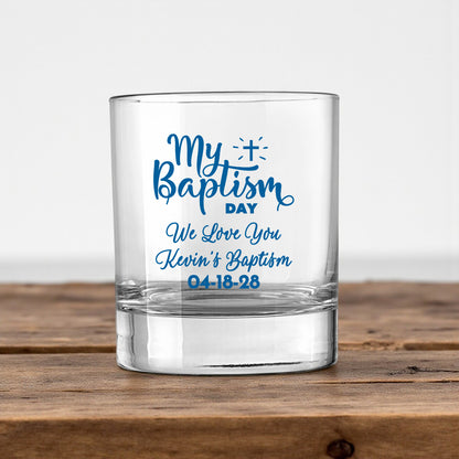 Baptism Personalized Votive Shot Glass (Set of 24)