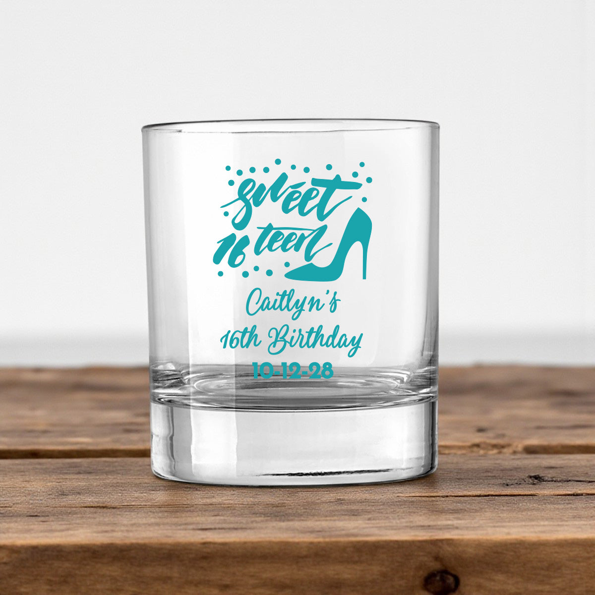Sweet 16 Personalized Votive Shot Glass (Set of 24)