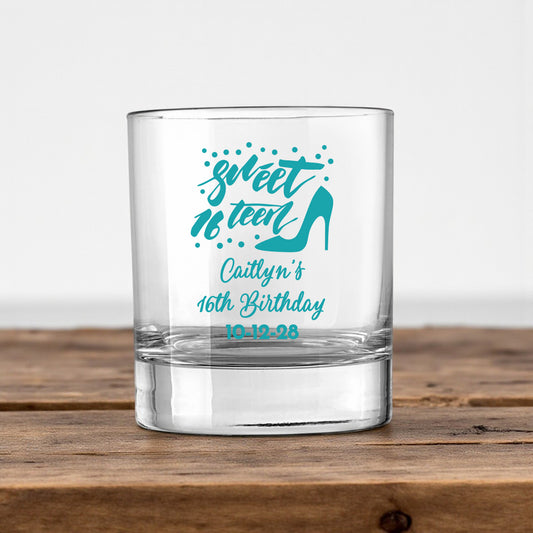 Sweet 16 Personalized Votive Shot Glass (Set of 24)