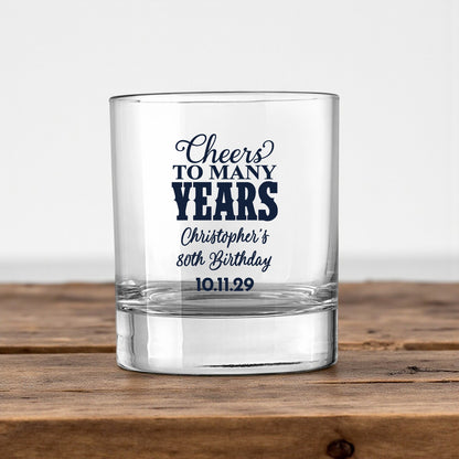 Adult Birthday Personalized Votive Shot Glass (Set of 24)