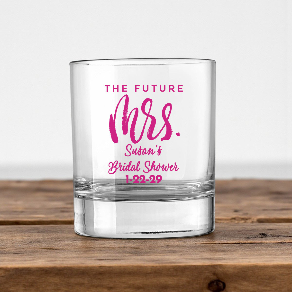 Bridal Shower Personalized Votive Shot Glass (Set of 24)
