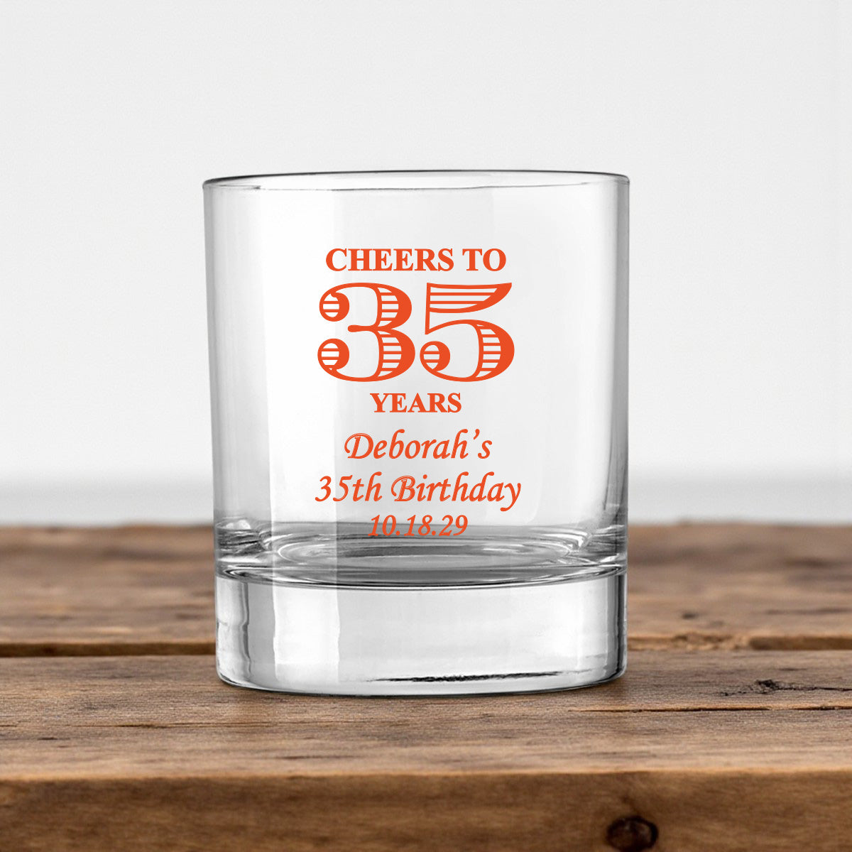 Cheers to Years Personalized Votive Shot Glass (Set of 24)