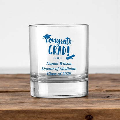 Congrats Grad Personalized Votive Shot Glass (Set of 24)