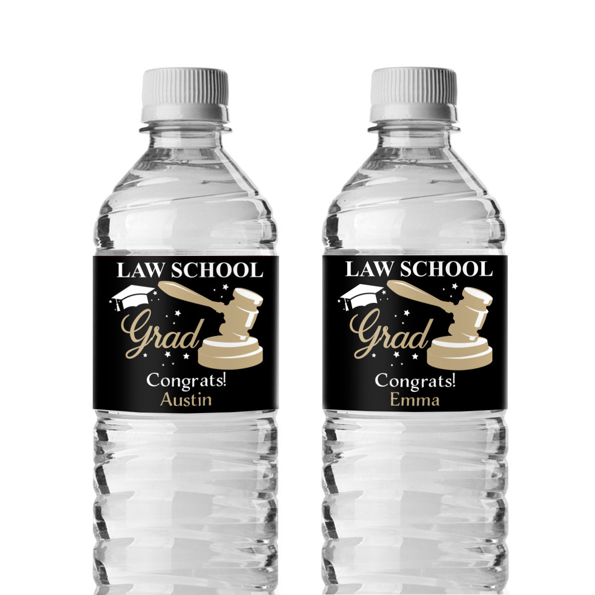 Lawyer Personalized Water Bottle Labels (Set of 12)
