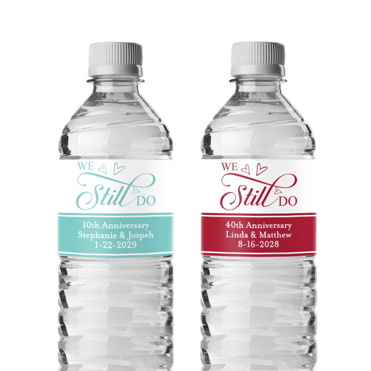 We Still Do Personalized Water Bottle Labels (Set of 12)