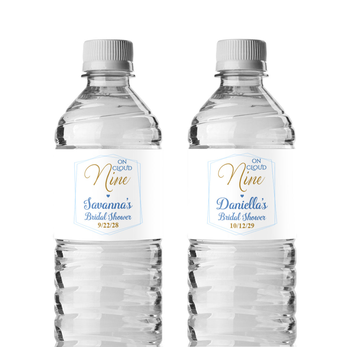 On Cloud Nine Personalized Water Bottle Labels (Set of 12)