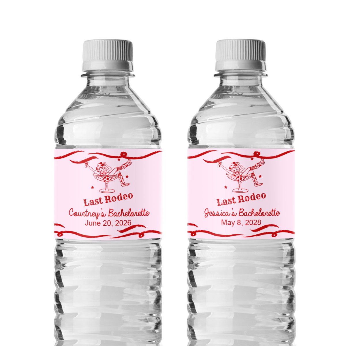 Last Rodeo Personalized Water Bottle Labels (Set of 12)