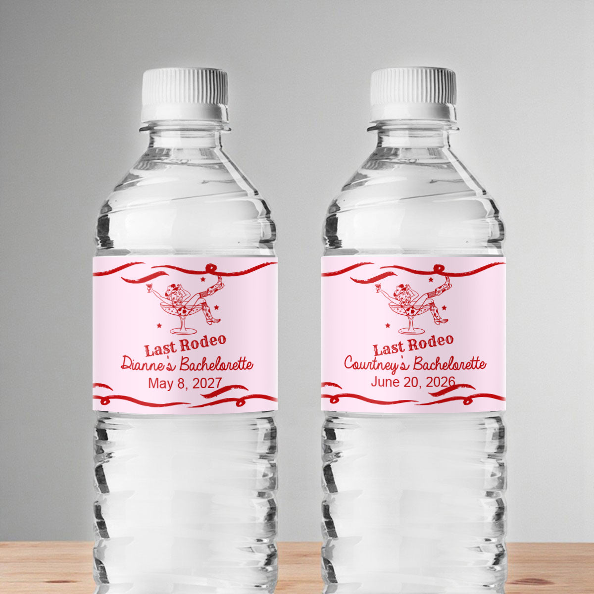 Last Rodeo Personalized Water Bottle Labels (Set of 12)