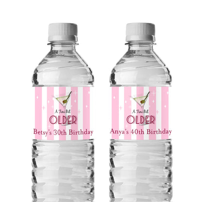 A Tini Bit Older Personalized Water Bottle Labels (Set of 12)