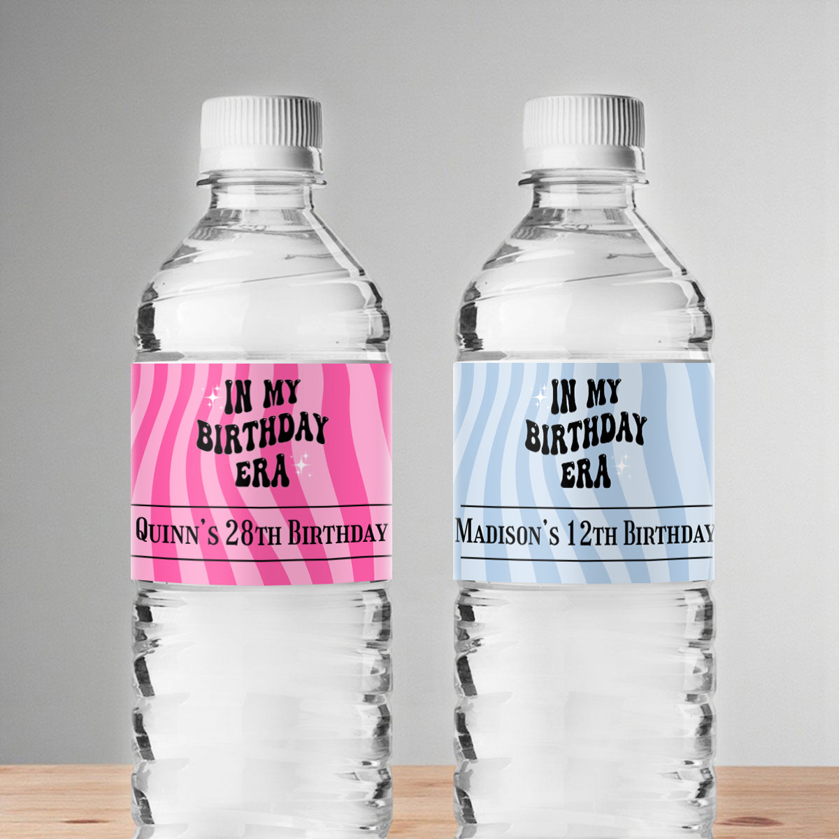 In My Birthday Era Personalized Water Bottle Labels (Set of 12)