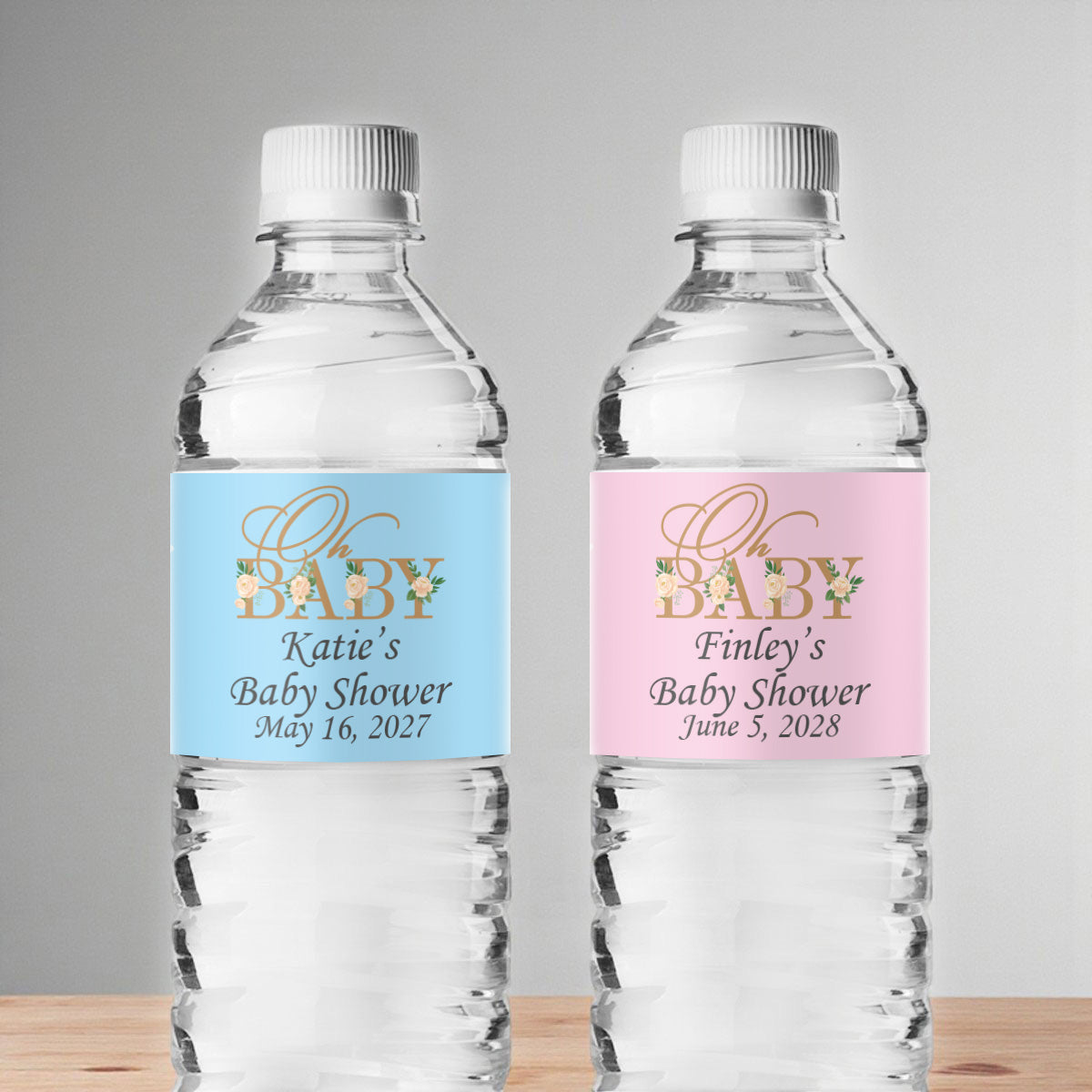 Oh Baby Personalized Water Bottle Labels (Set of 12)