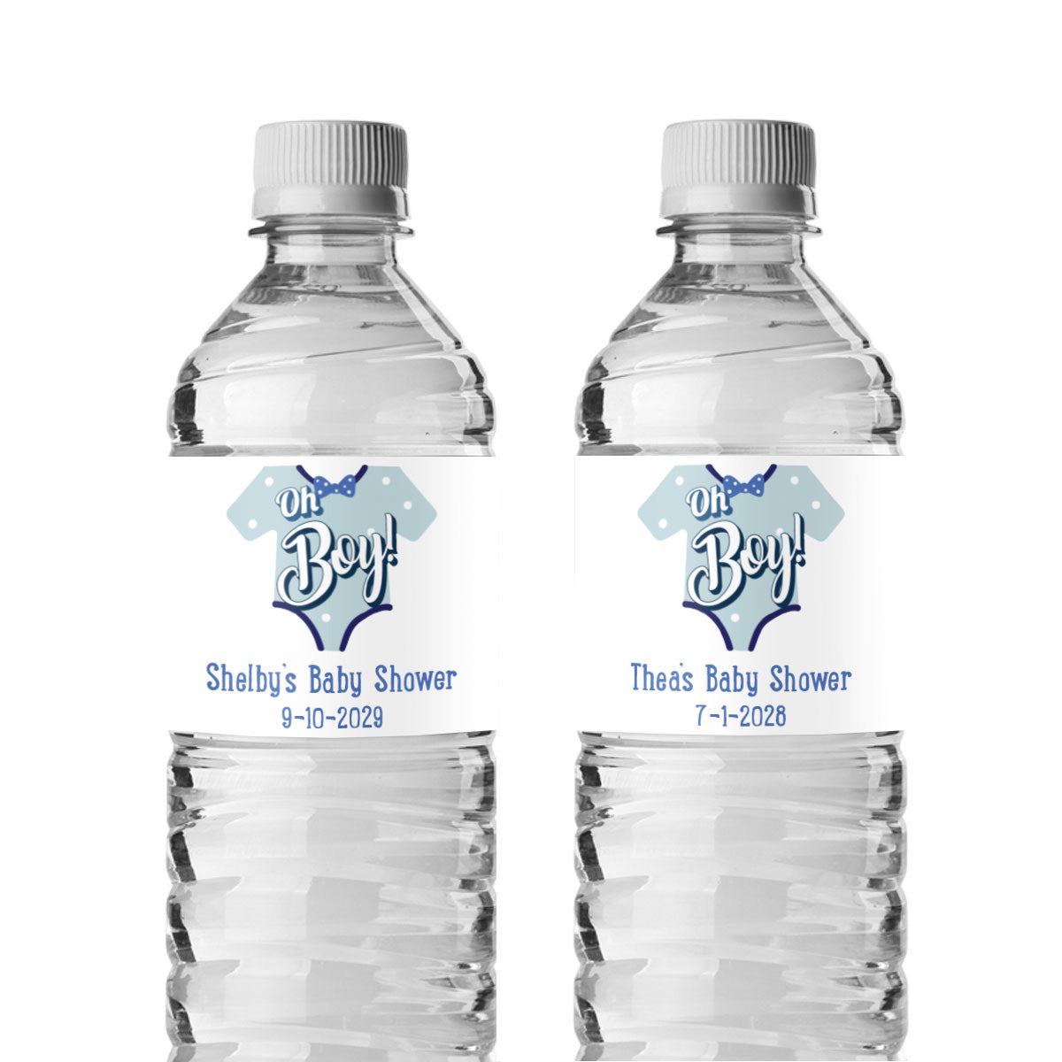Oh Boy Personalized Water Bottle Labels (Set of 12)