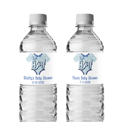 Oh Boy Personalized Water Bottle Labels (Set of 12)