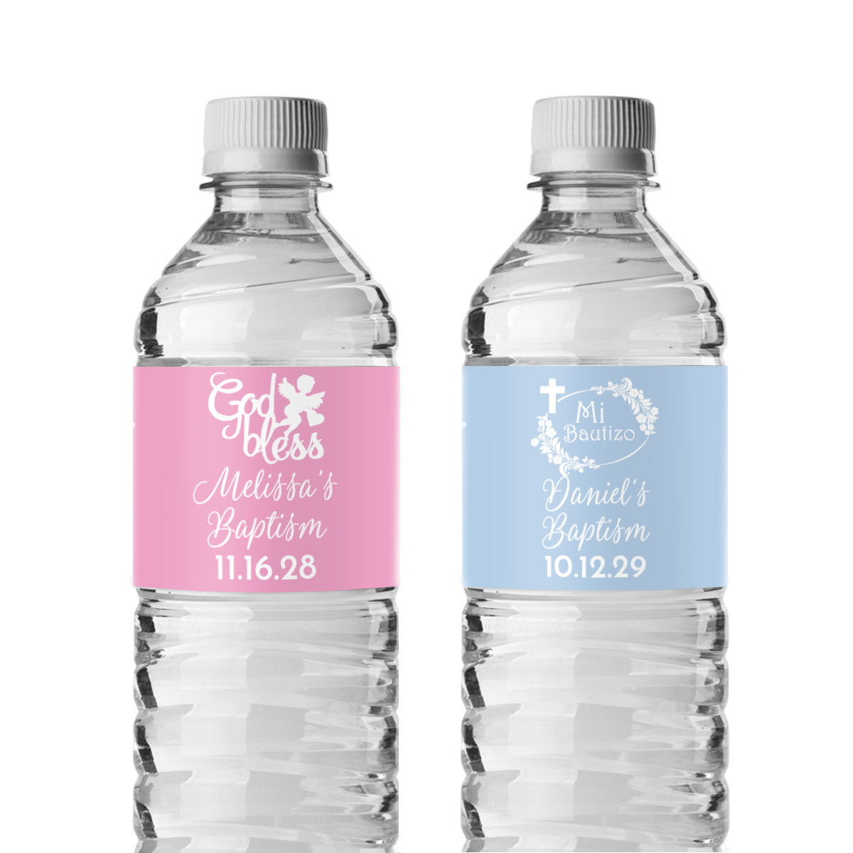 Baptism Personalized Water Bottle Labels (Set of 12)