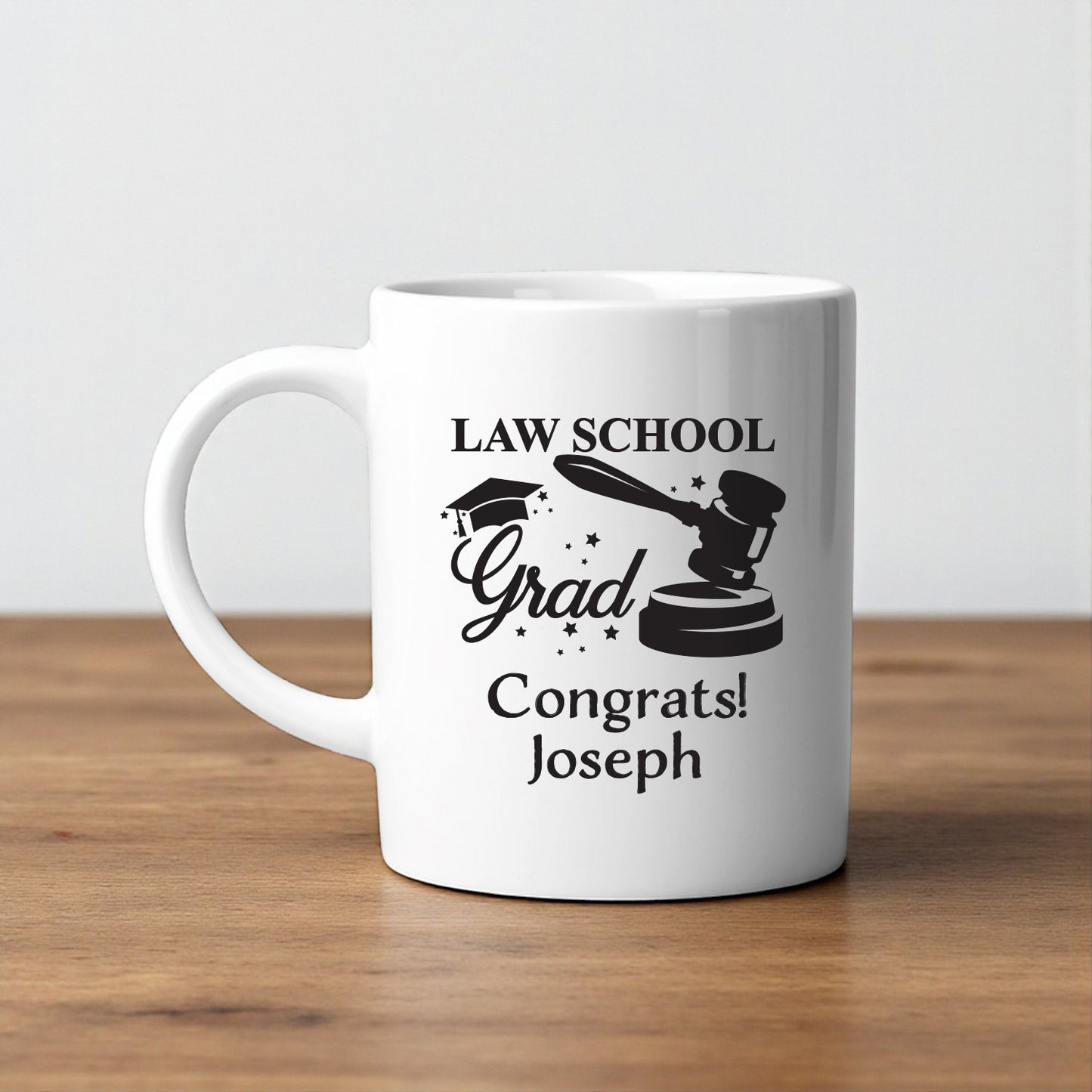 Lawyer Personalized White Ceramic Coffee Mug (Set of 12)