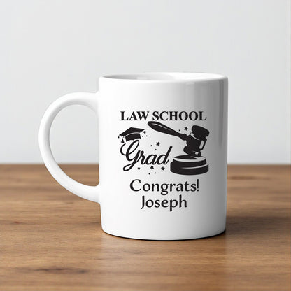 Lawyer Personalized White Ceramic Coffee Mug (Set of 12)