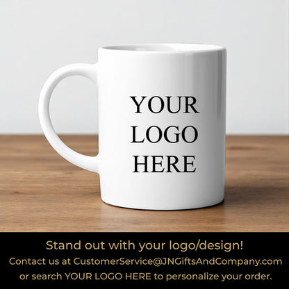 Welcome To Our Open House Personalized White Ceramic Coffee Mug (Set of 12)