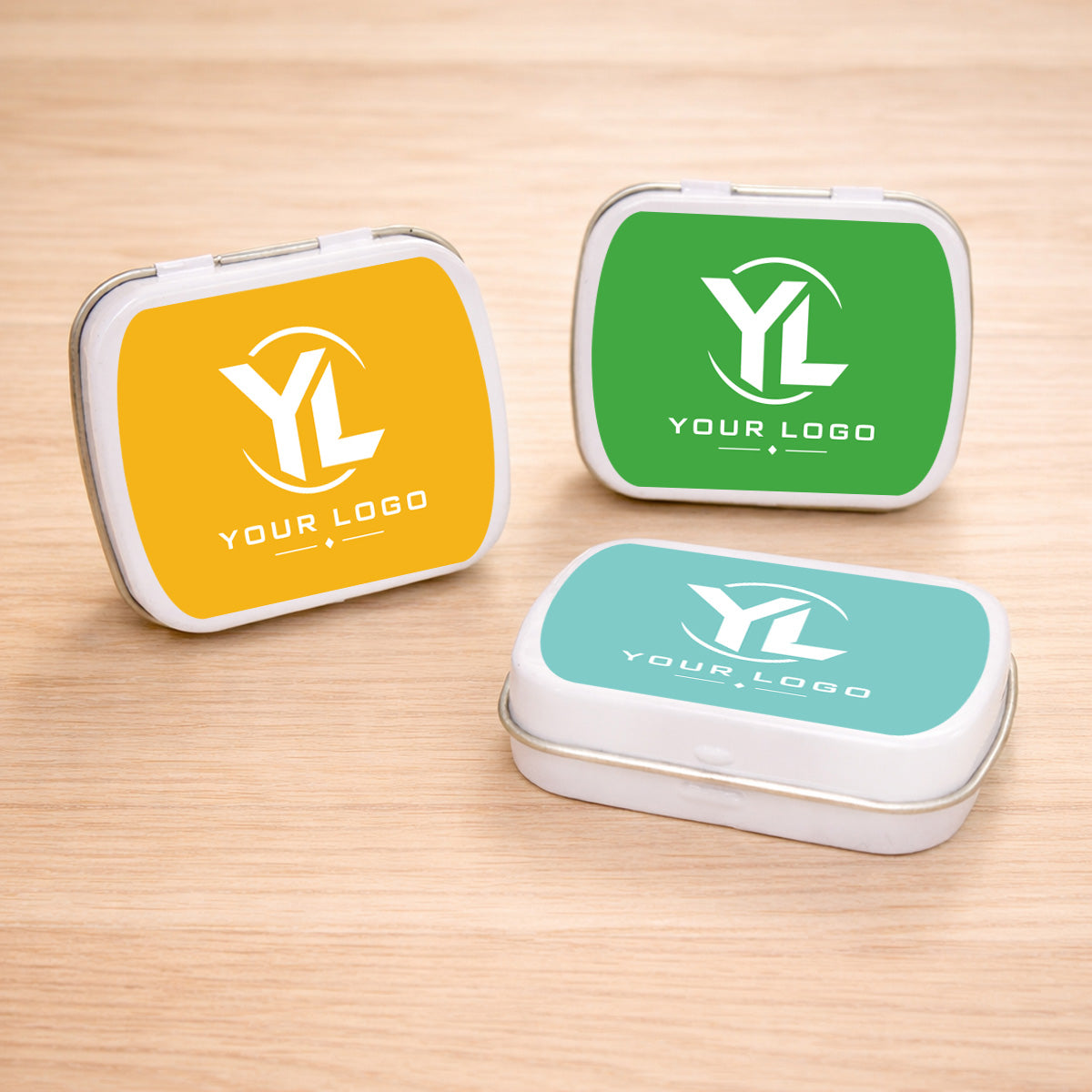 Logo Personalized Empty Mint Candy Tins (Set of 12)