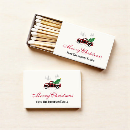 Red Pickup Truck Personalized Matches (Set of 50)