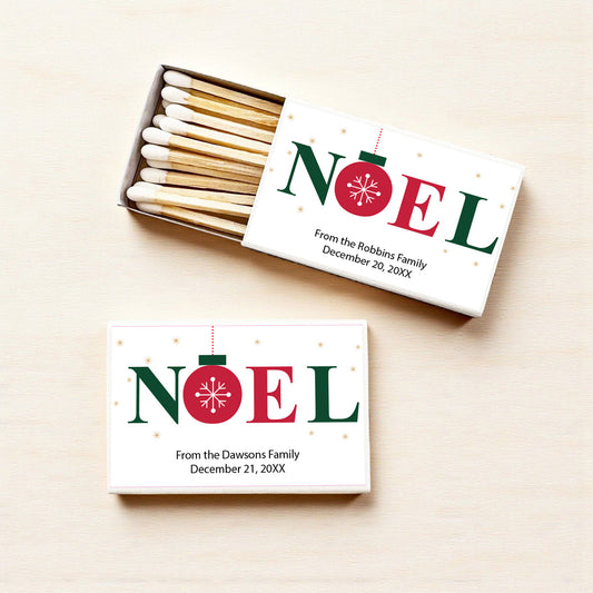 Noel Personalized Matches (Set of 50)
