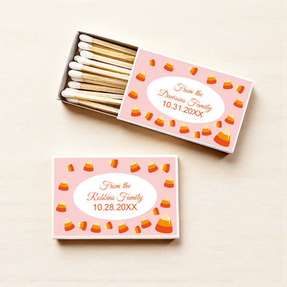 Candy Corn Personalized Matches (Set of 50)
