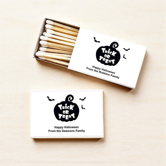 Trick Or Treat Personalized Matches (Set of 50)