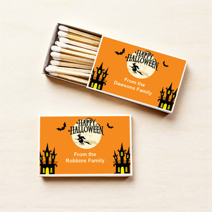 Happy Halloween Personalized Matches (Set of 50)