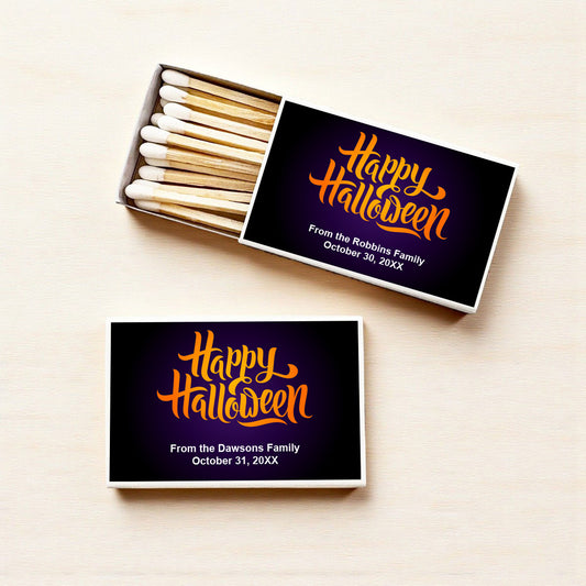 Happy Halloween Personalized Matches (Set of 50)