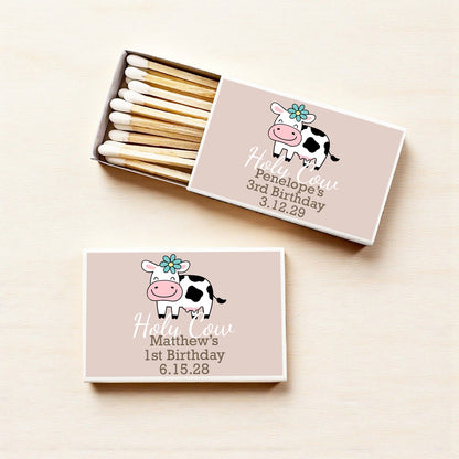 Holy Cow Personalized Matches (Set of 50)