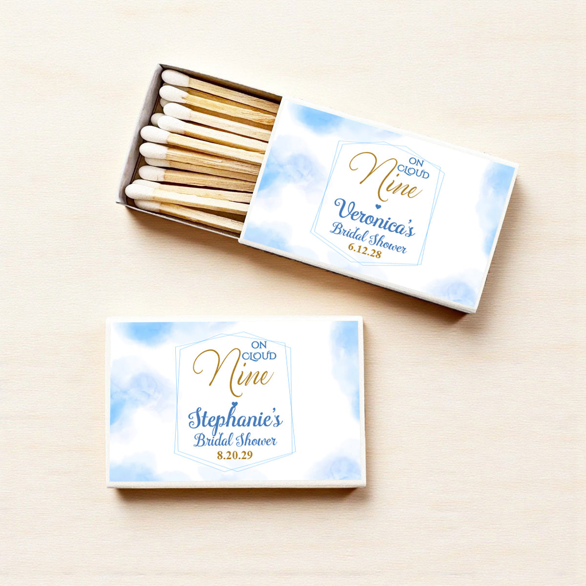 On Cloud Nine Personalized Matches (Set of 50)