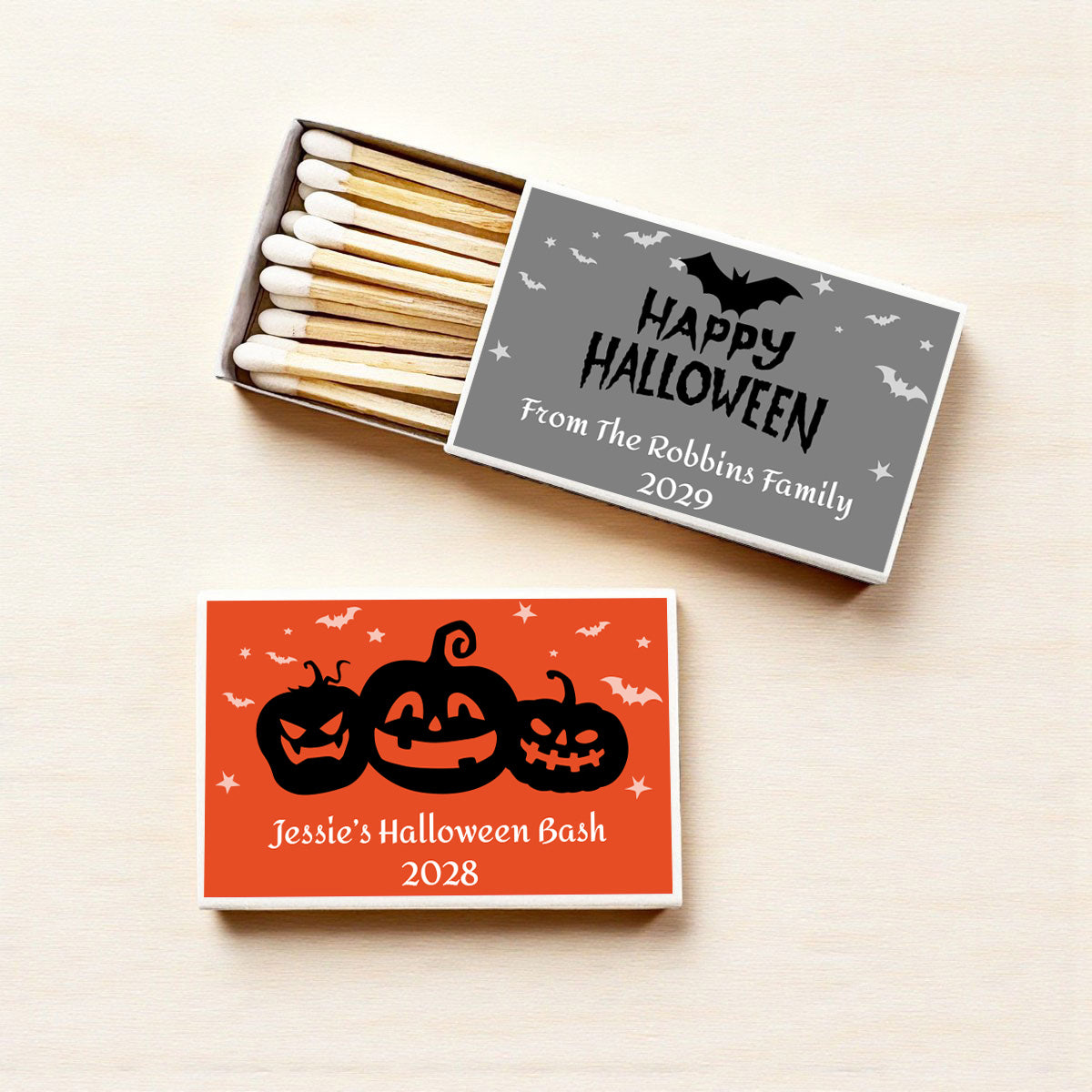 Halloween Personalized Matches (Set of 50)