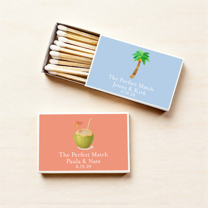 Beach Summer Personalized Matches (Set of 50)