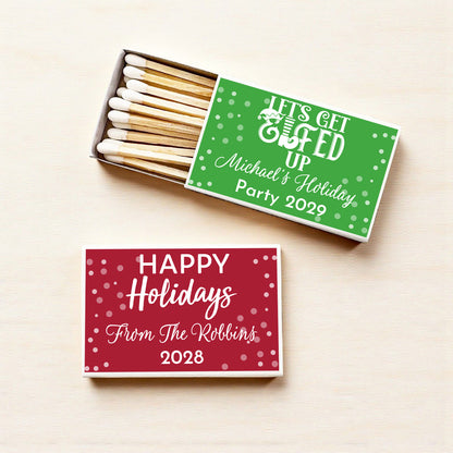 Holiday Personalized Matches (Set of 50)