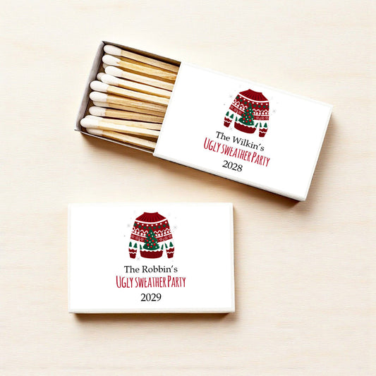 Ugly Sweater Party Personalized Matches (Set of 50)
