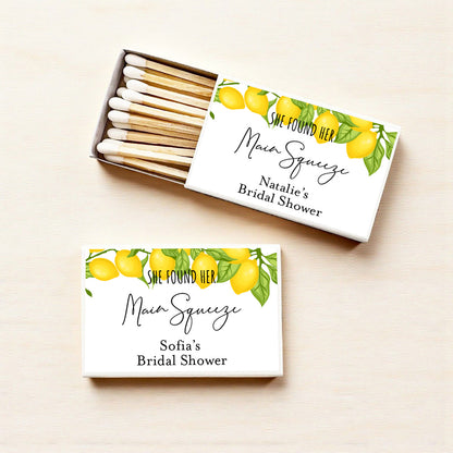 Mediterranean She Found Her Main Squeeze Personalized Matches (Set of 50)