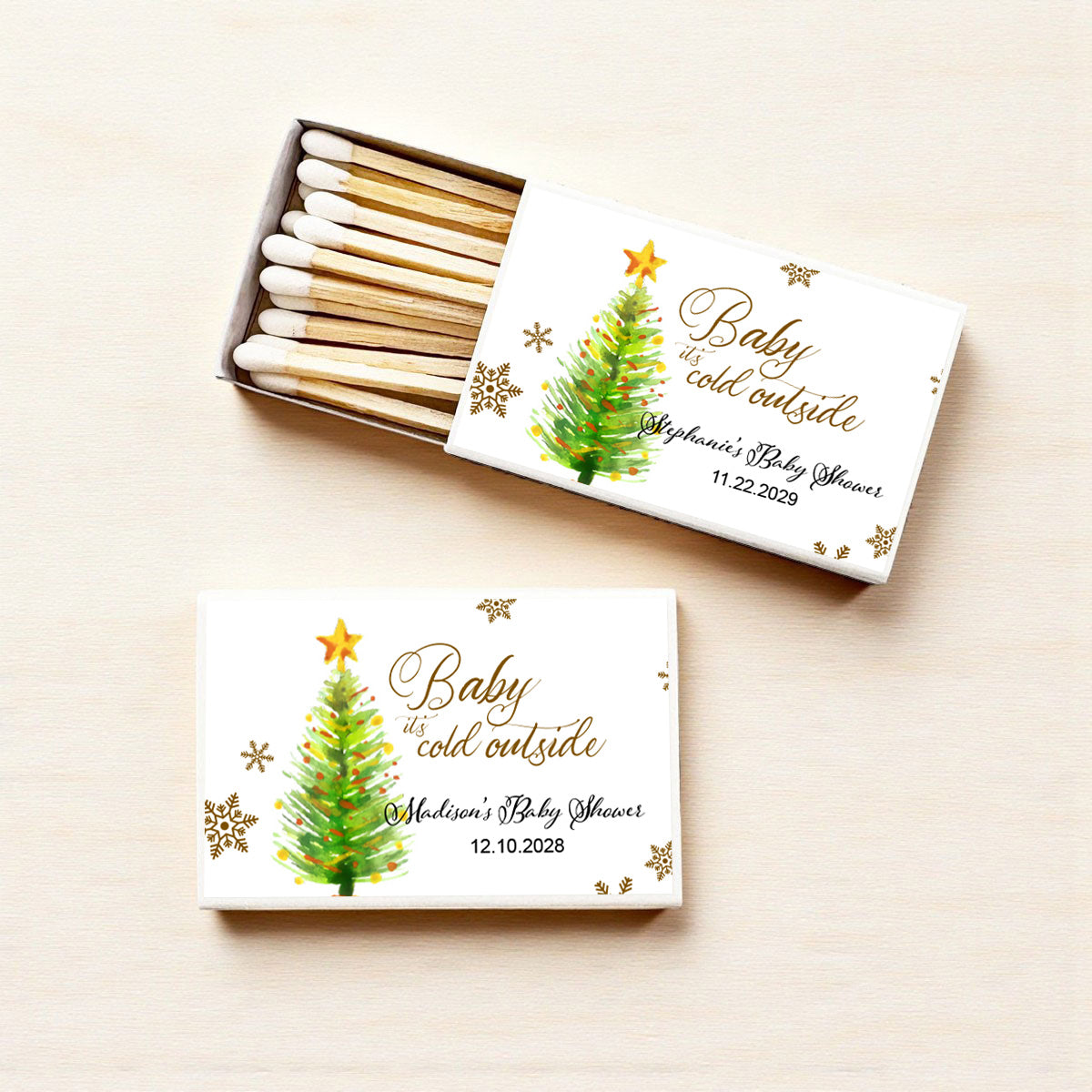 Baby It's Cold Outside Personalized Matches (Set of 50)