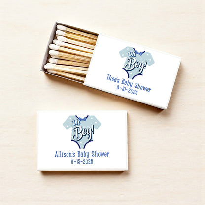 Oh Boy Personalized Matches (Set of 50)