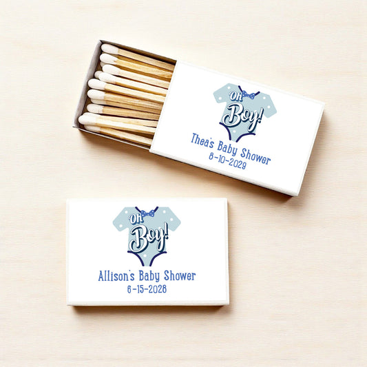 Oh Boy Personalized Matches (Set of 50)