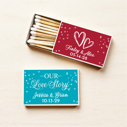 Wedding Personalized Matches (Set of 50)