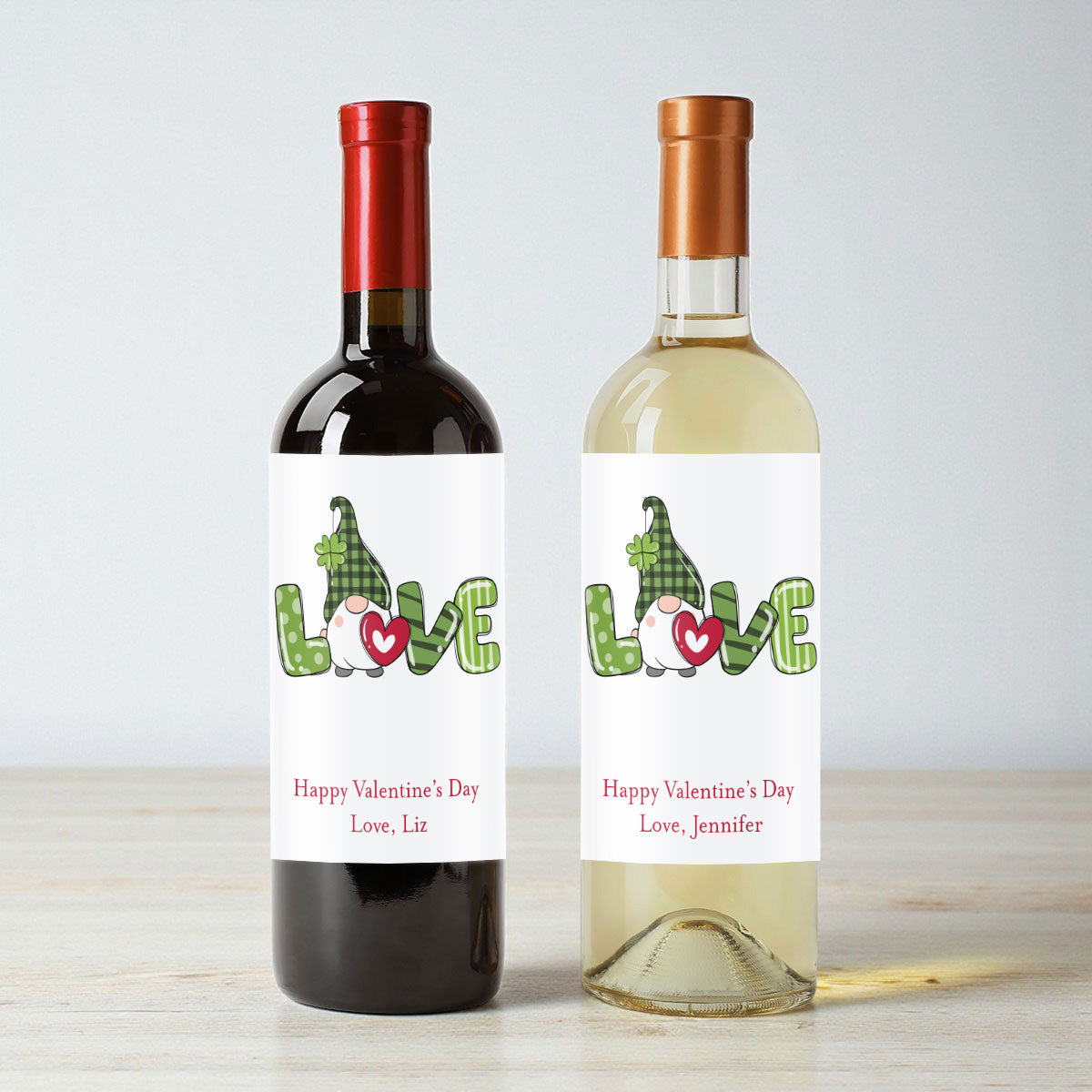 Love Personalized Wine Labels (Set of 12)