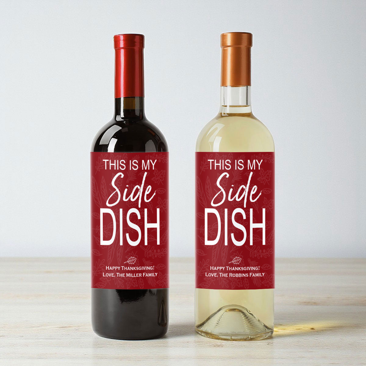 This Is My Side Dish Personalized Wine Labels (Set of 12)