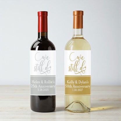 We Still Do Personalized Wine Labels (Set of 12)