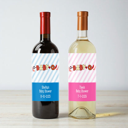 Baby-Q Personalized Wine Labels (Set of 12)