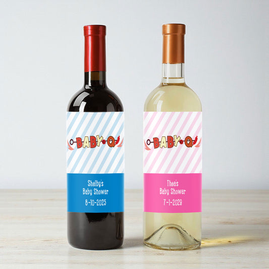 Baby-Q Personalized Wine Labels (Set of 12)