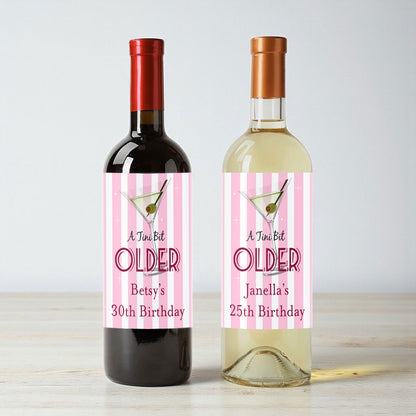 A Tini Bit Older Personalized Wine Labels (Set of 12)