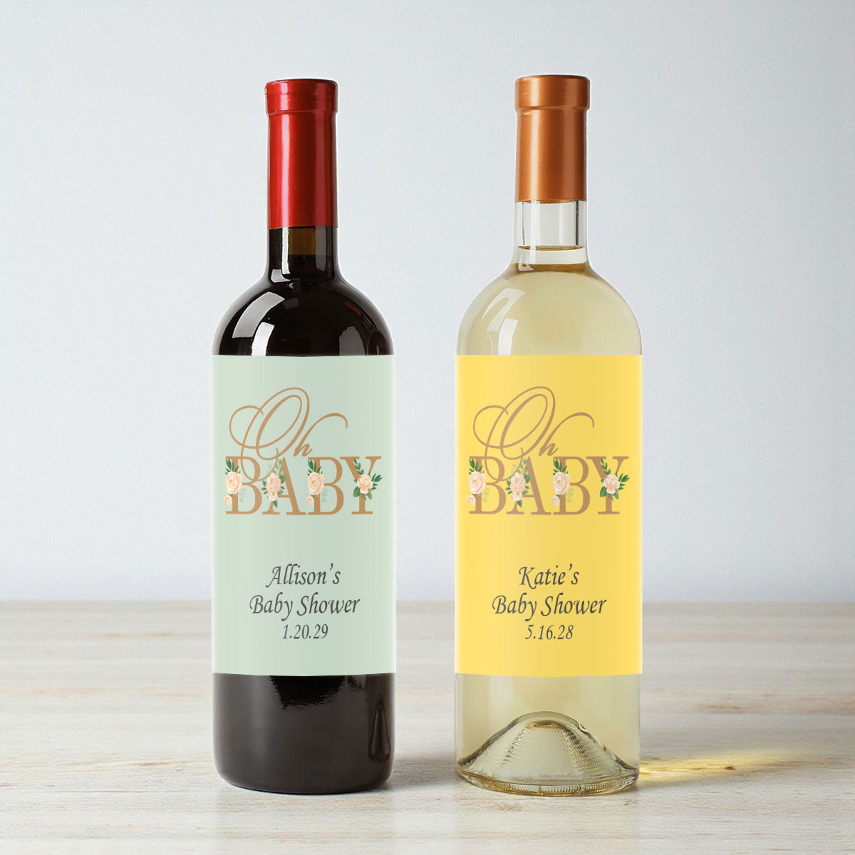 Oh Baby Personalized Wine Labels (Set of 12)