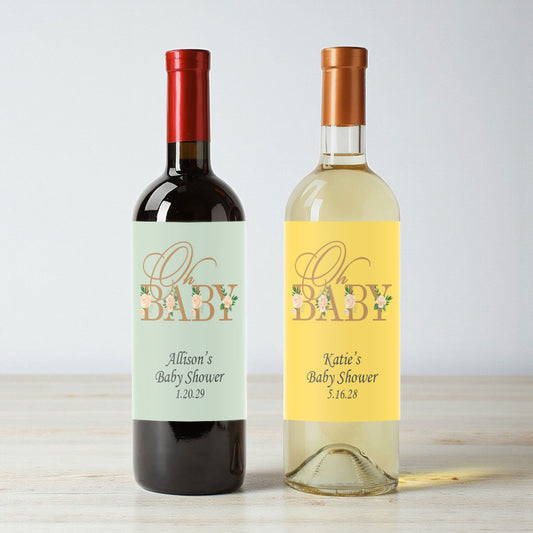 Oh Baby Personalized Wine Labels (Set of 12)