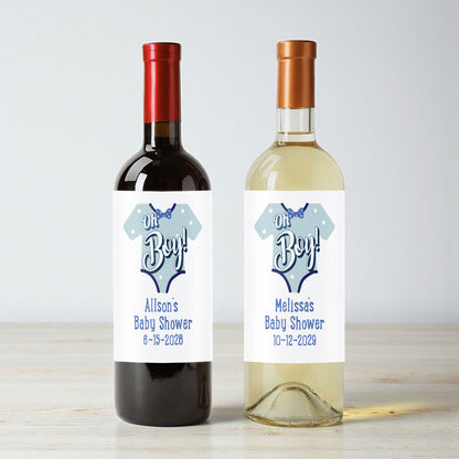 Oh Boy Personalized Wine Labels (Set of 12)